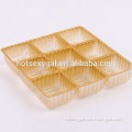 Transparent plastic blister box packaging with slide in card